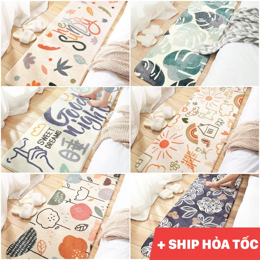 Thảm phòng ngủ cao cấp, thảm decor trang trí phòng sợi lông cừu siêu dày - Hàng Nhập Khẩu