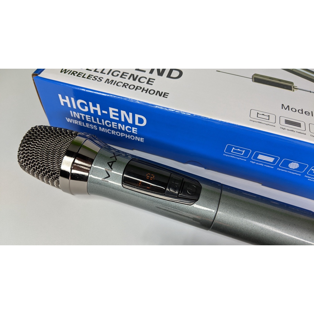 Micro Karaoke Không Dây Giá Rẻ Micro MAX19 Cao Cấp Dành Cho Dàn Kara Gia Đình Hát Live, Loa Bluetoth, Loa Kẹo Kéo, Amply