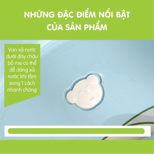 Thau chậu tắm cao cấp hình Ếch Hokori cho bé yêu