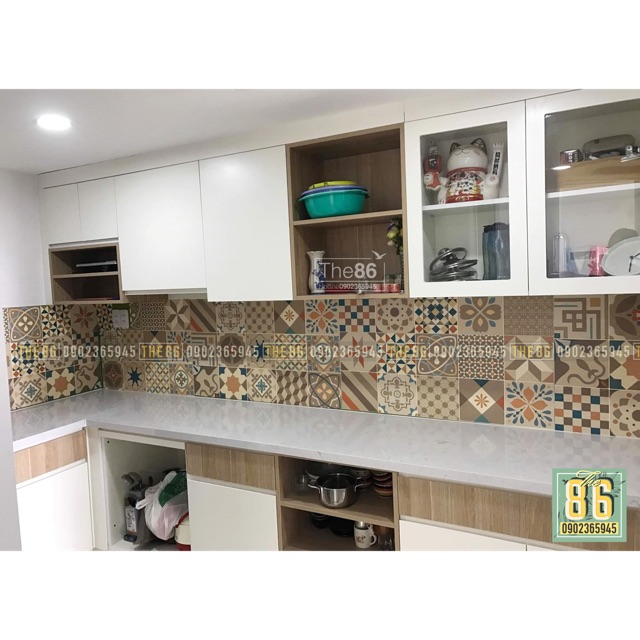 Decal gạch bông trang trí