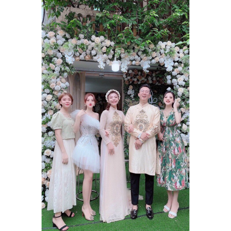 Đầm maxi đi biển TRIPBLE T DRESS cổ yếm voan hoa dễ thương - Free size dưới 54kg - MS29HD