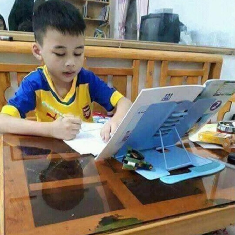 Giá Đỡ Kẹp Sách Chống Cận Thị Chống gù Cho Bé Chất Liệu Sắt Sơn Tĩnh Điện Chắc Chắn