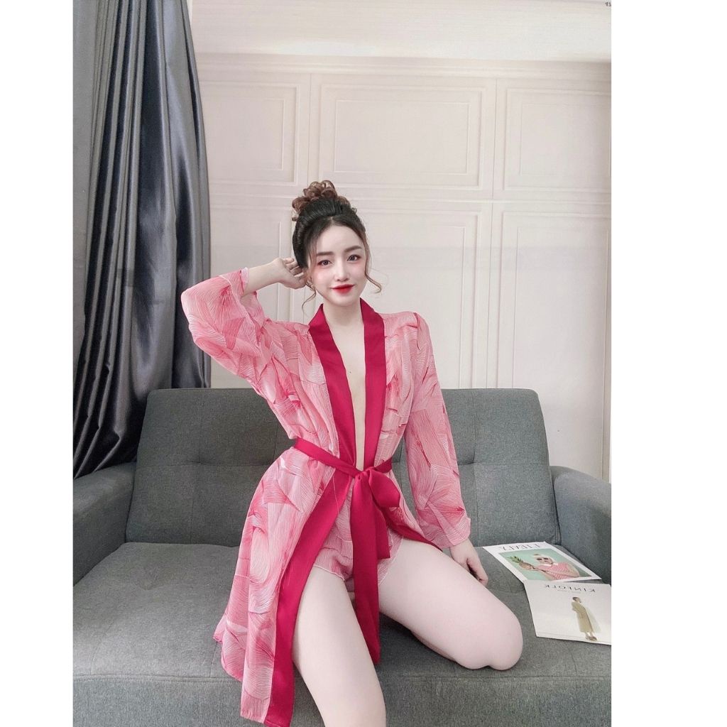 Váy ngủ áo choàng ❣️FREE SHIP❣️ Đầm ngủ sexy lụa Chiffon Chất Siêu Mát Dáng Siêu Xinh <70kg | BigBuy360 - bigbuy360.vn