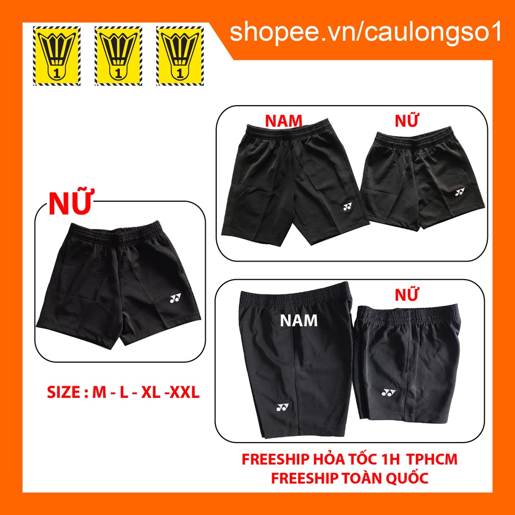 Quần Cầu Lông Nữ Logo Yonex vải dày, bền đẹp, ôm dáng