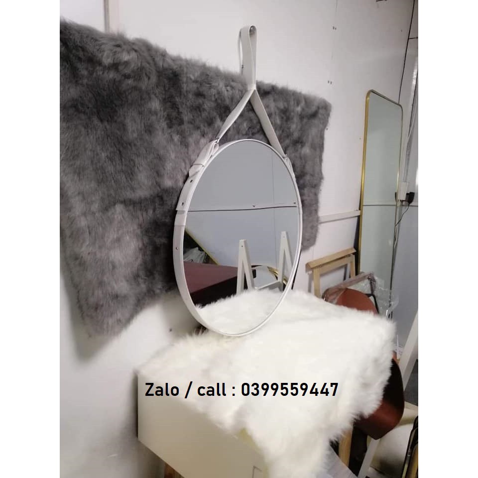 [XÃ KHO TRẢ MẶT BẰNG ] GƯƠNG TREO TƯỜNG ĐÈN LED DÂY DA | BigBuy360 - bigbuy360.vn