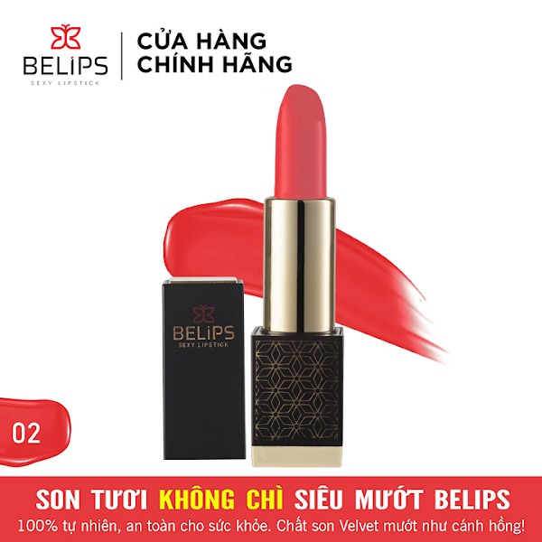 Son Thỏi Rose Sexy Màu Hồng Đỏ - Son Lì Sexy Lipstick Belips 3,7G