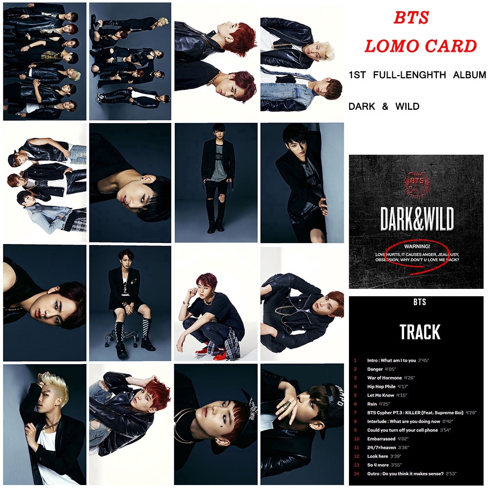 Bộ thẻ bài in hình nhóm nhạc BTS Dark & Wild