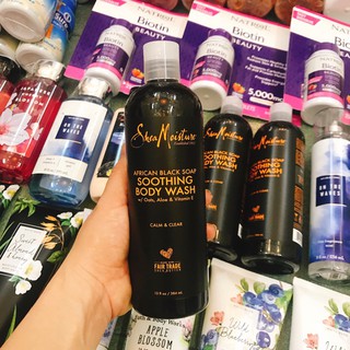 SỮA TẮM SHEA MOISTURE AFRICAN BLACK SOAP SOOTHING BODY WASH 384ml