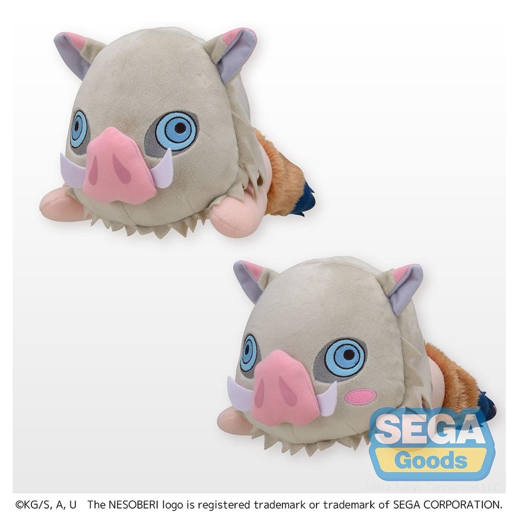 Gấu bông nằm Kimetsu no Yaiba Demon Slayer - Inosuke Hashibira Nesoberi Plush Ver B chính hãng Nhật Bản