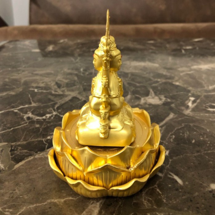 Sản Phẩm Bộ Tượng Đúc Đồng Phật Quan Âm Cao Cấp Trang Trí Taplo Xe Hơi, Ô Tô - Mã A72509 .