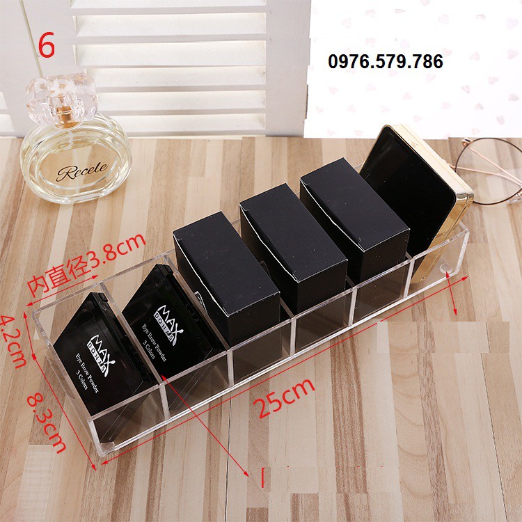 Khay để phấn , cushion 6 ô lớn