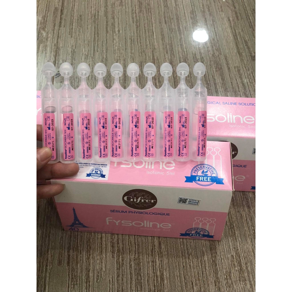 Nước Muối Sinh Lý Pháp Fysoline - Màu Hồng