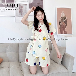 Bộ ngủ thái kimono tay ngắn quần đùi