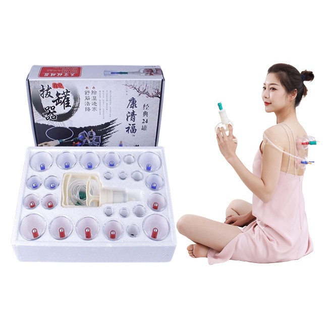 Bộ Giác Hơi 24 Ống Không Dùng Lửa Hút Chân Không Cao Cấp – Chính Hãng Gobos