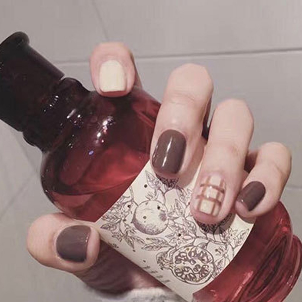 [Hàng mới về] Set 24 móng tay giả thiết kế dài có thể tháo ra tiện dụng