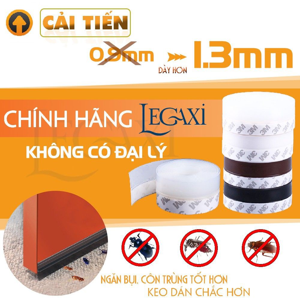 2 Mét Ron Chân Cửa Cao Su Cải Tiến Dán Chống Bụi Côn Trùng 25 35 45 60 110mm Legaxi