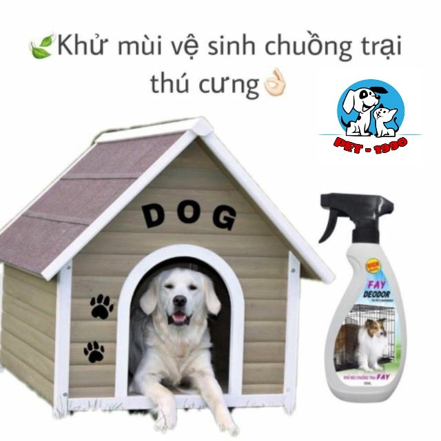 Bình Xịt Fay Deodor 350ml Khử Mùi Hôi Và Sát Khuẩn Chuồng, Lồng, Đệm, Cát,... Cho Chó Mèo
