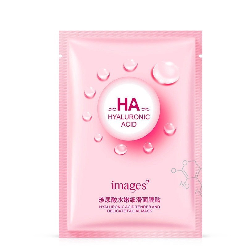 Mặt nạ giấy HA Images Hyaluronic Acid Facial Mask dưỡng trắng cấp ẩm hàng nội địa Trung