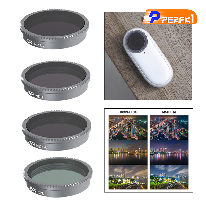 Hot-4 Pieces Lens Filters ND8 ND16 ND32 ND64 Replaces for Insta360 GO 2 Premium