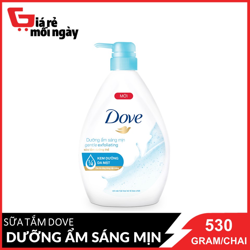 Sữa Tắm Dưỡng Thể Dove Dưỡng Ẩm Sáng Mịn Chai 530g