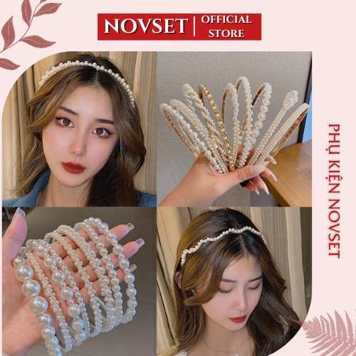 Băng đô ngọc trai Nhân tạo cài tóc phong cách Hàn Quốc cho nữ [ BDD01 ] [ MÃ E205 ]