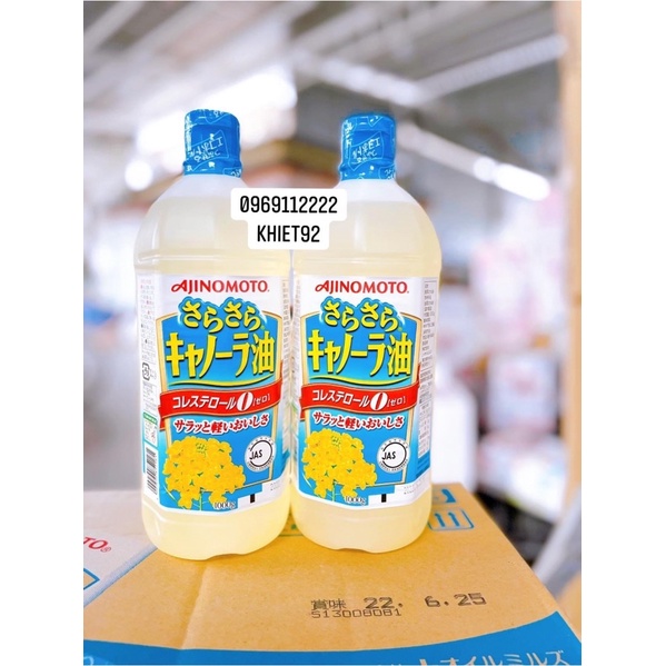 DẦU ĂN HOA CẢI AJINOMOTO chai 1 lít