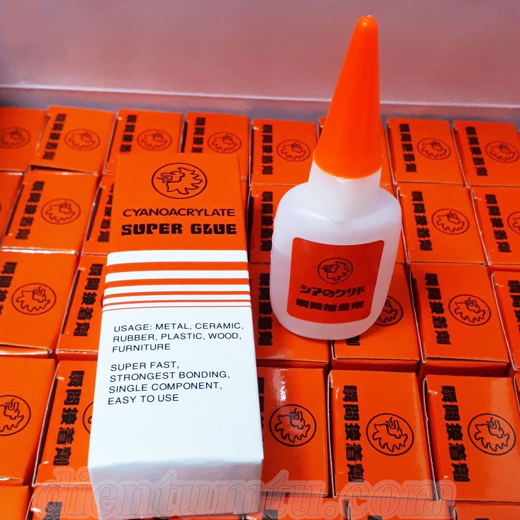 Keo Dán Mica Nhật Bản Cyanoacrylate Trong Suốt Không Khói
