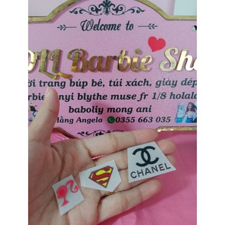 sticker ủi dán mini cho doll 1/8 1/12 1/6