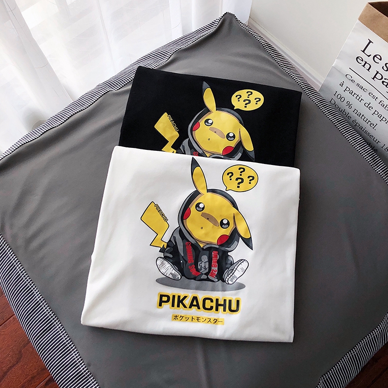 Áo Thun Tay Ngắn In Hình Pikachu