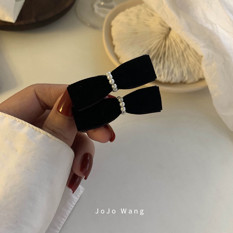 Kẹp Tóc Nơ Sau Lưng Bằng Nhung Tinh Tế Cho Nữ（1pcs）