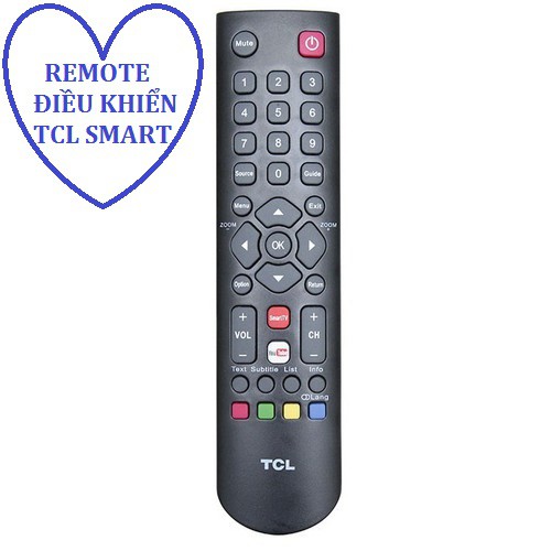 REMOTE ĐIỀU KHIỂN TIVI TCL - CÓ YOUTUBE