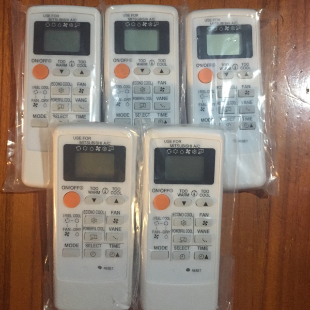 Điều khiển điều hoà Mitsubishi mặt đen