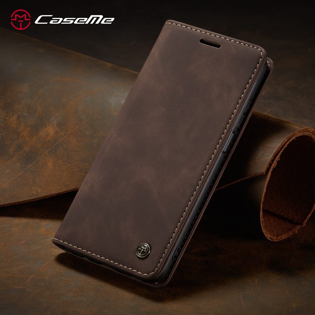 Bao Da Điện Thoại Nắp Lật Từ Tính CaseMe Cho Xiaomi Mi 9 Mi 9T Mi 10T Mi 11 Mi 11T Mi 12 12X 12S 12T Pro Lite