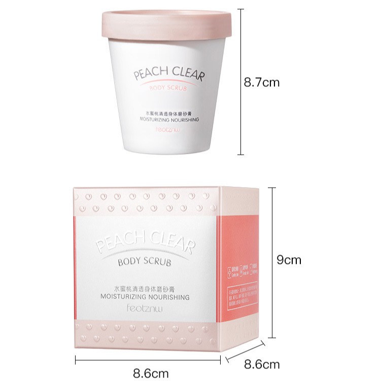 Tẩy Tế Bào Chết 🧡 FREESHIP🧡 Tẩy Da Chết Đào Feotznw Peach Clear Body Scrub 200ML