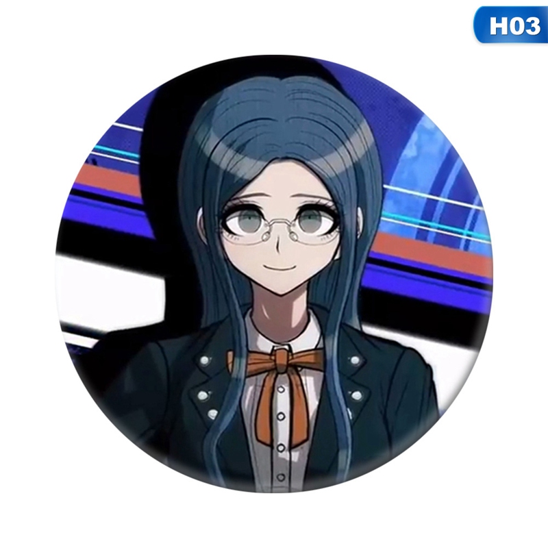 flowersqueen Ghim Cài Áo Họa Tiết Hoạt Hình Danganronpa Độc Đáo V3 Sử Dụng Dễ Dàng