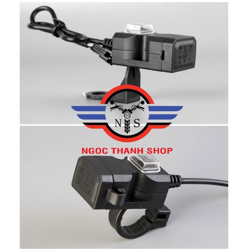 Bộ Sạc Điện Thoại MOTOWOLF Gắn Xe Máy, xe đạp