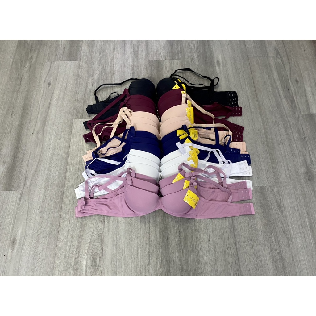 Áo ngực có gọng mút mỏng. Áo lót thái lan quả  trơn cup 3/4 ngực mút ép siêu êm. Giúp nâng, đẩy vòng 1 đẹp ms 021