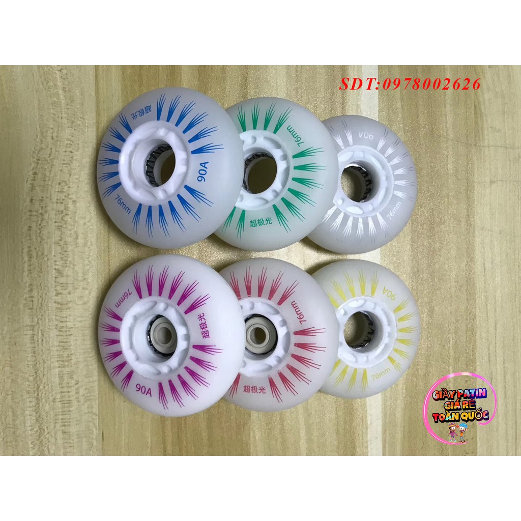 Bánh patin đèn led nhiều màu giá rẻ