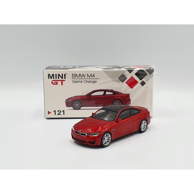 Xe Mô Hình BMW M4 1:64 Minigt ( Cam Đỏ )