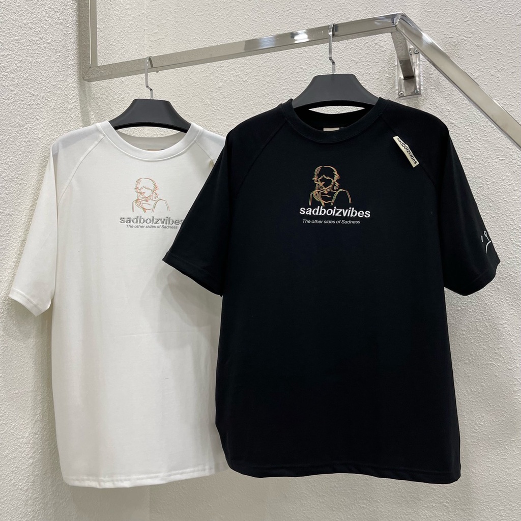 Áo thun Tee Sadboiz Sadgur PORTRAIT Nam nữ Full tag Unisex phong cách Ulzzang - Gin Store