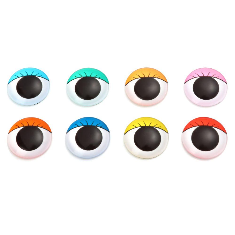 Set 50 Mắt Kính 6 / 10 / 16 / 20 / 25mm Làm Trang Sức Thủ Công