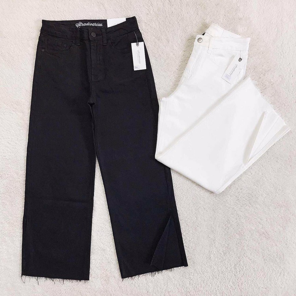 [FREESHIP - ẢNH CHÍNH CHỦ] Quần suông jean ngố xẻ ống STRADl