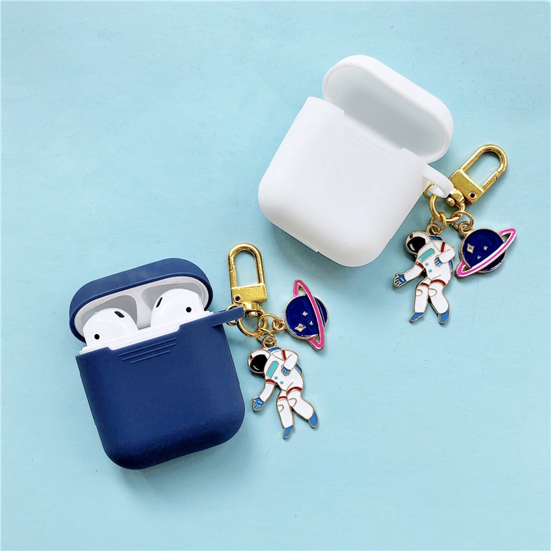 Ốp Bảo Vệ Hộp Đựng Tai Nghe Airpods 1 / 2 / 3 Hình Phi Hành Gia Xinh Xắn