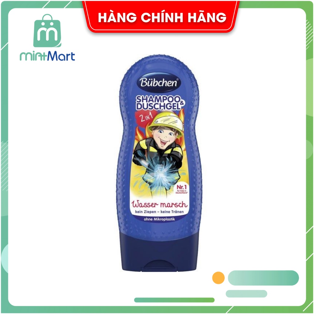 Sữa Tắm Gội Bubchen Kids Shampoo &amp; Duschgel, 230 ml