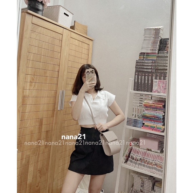 Áo len croptop polo | BigBuy360 - bigbuy360.vn