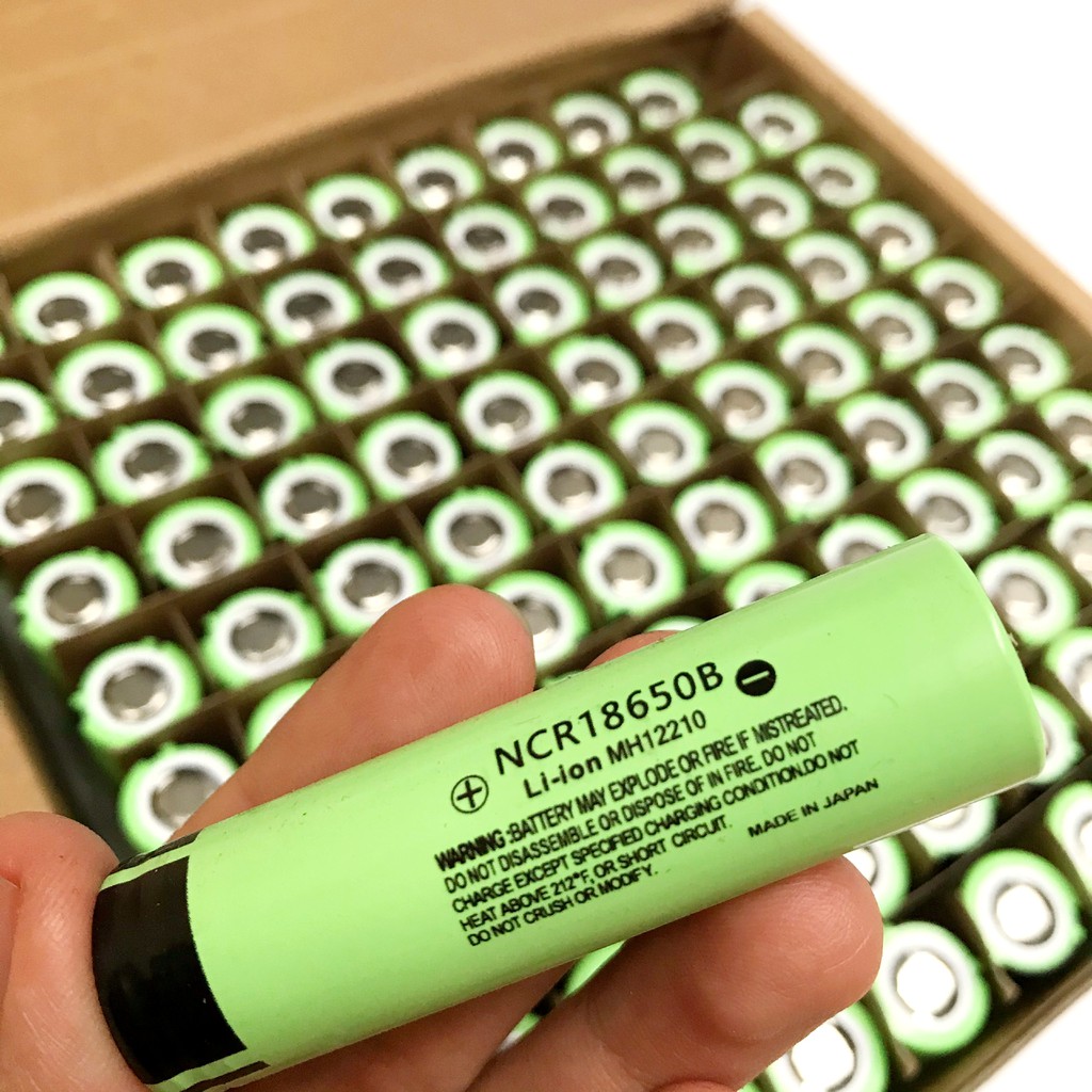 Cell pin 18650 li-ion dung lượng 3400 MAH bao check made in Japan (pin màu xanh lá)