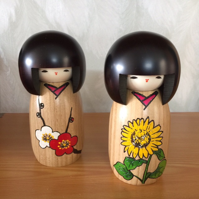 Búp bê gỗ Kokeshi, búp bê handmade Nhật Bản