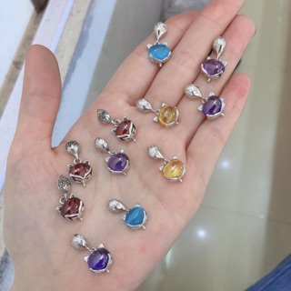 Mặt hồ ly bạc + đá mắt mèo