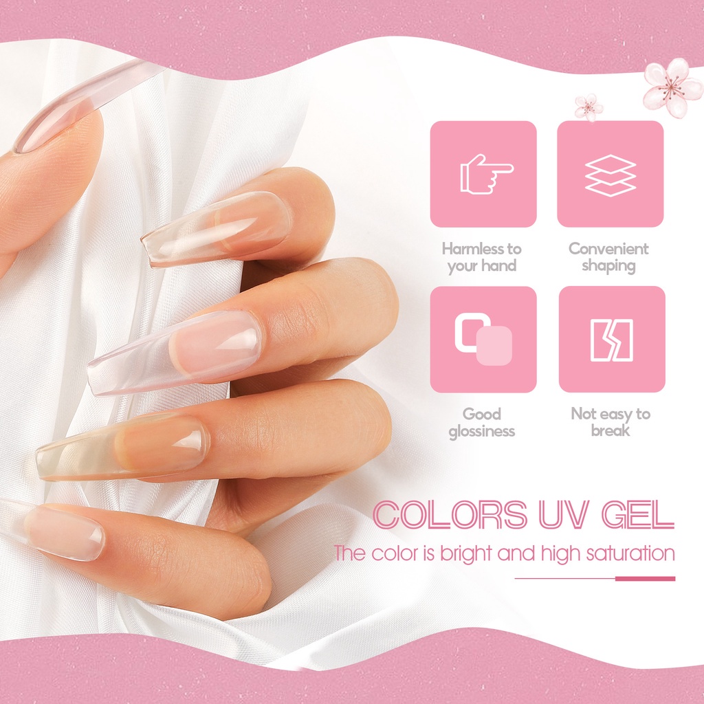 [Hàng mới về] Chai gel uv 5ml 20 màu tùy chọn lâu trôi