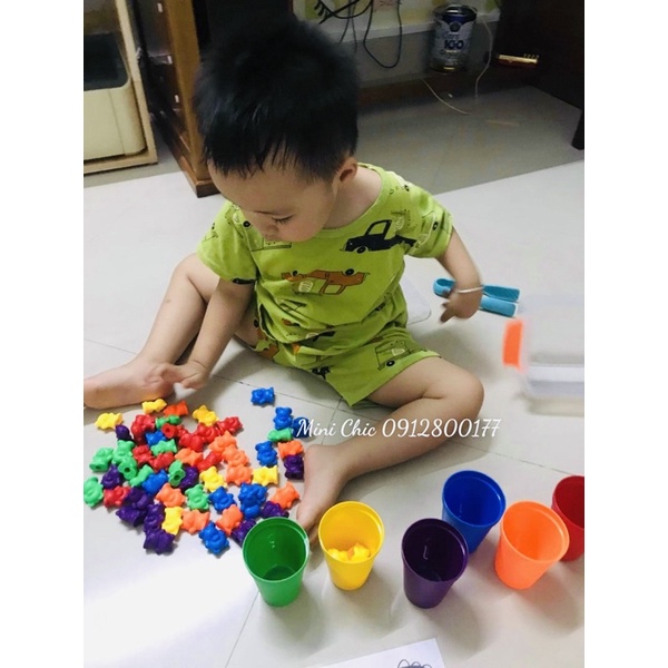 Trò chơi Gấu cầu vồng Counting bear [GẤU CỠ LỚN, KÈM HỌC LIỆU]